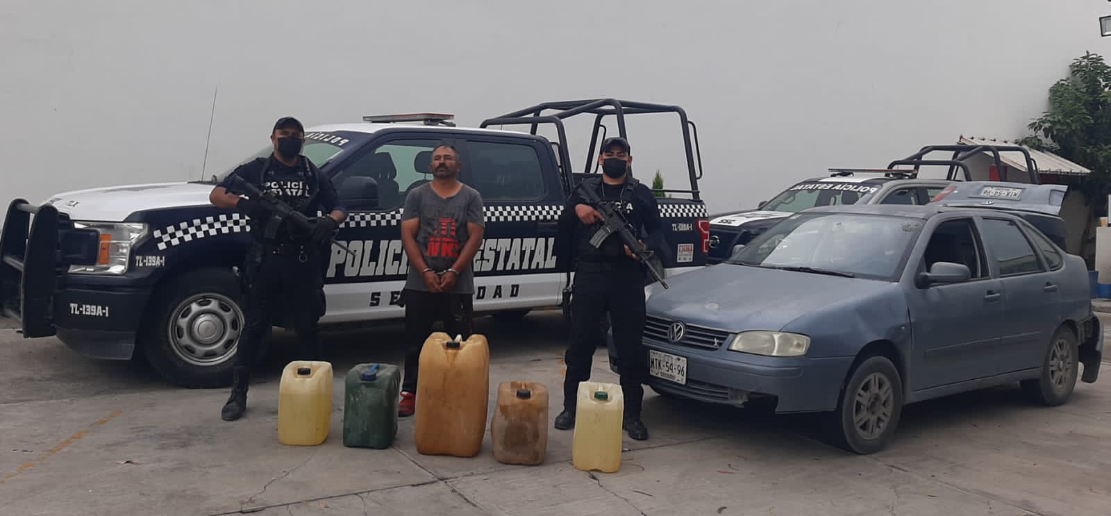 Detiene SSC a presunto responsable de transportación de hidrocarburo